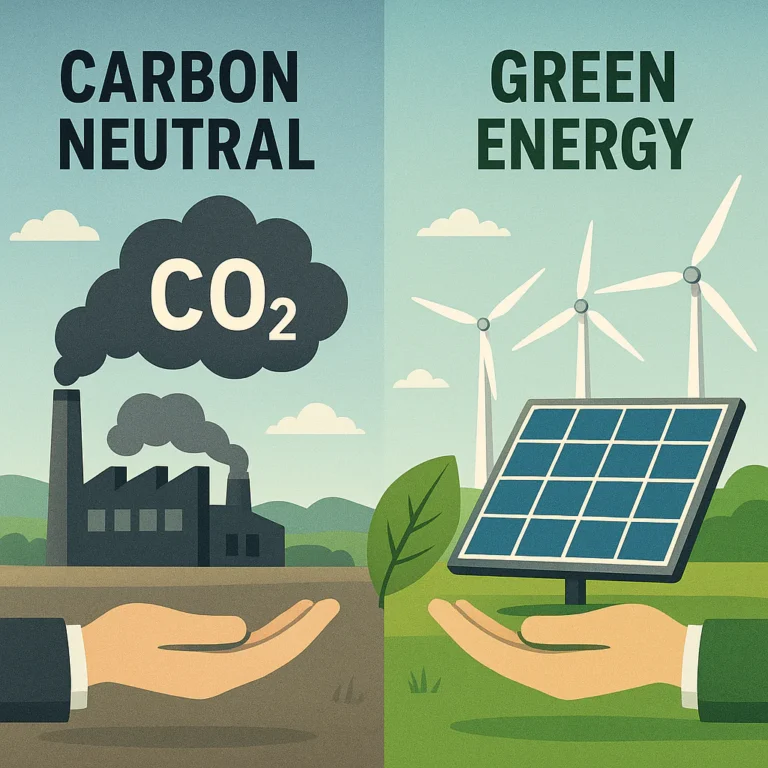 Featured image for Is Carbon Neutral the Same as Green Energy 2026